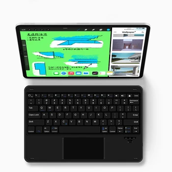 Bluetooth Клавиатура Для iPad Pro 2020 11 12,9 10,5 9,7 дюймов iPad 8th 7th Air 4 3 2 Планшетная Беспроводная клавиатура С Корпусом для сенсорной панели