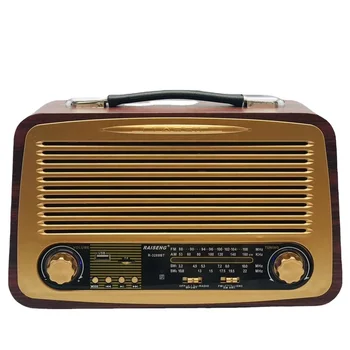 R-3288BT ретро винтажное деревянное цветное радио Ac Dc радио Am Fm 3-полосное классическое радио