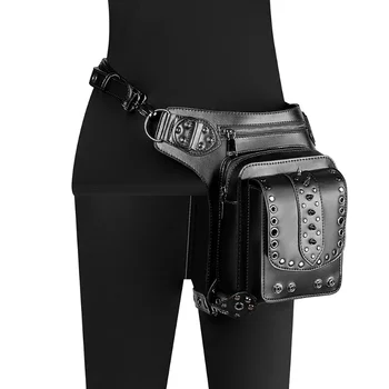 Женская диагональная сумка на одно плечо, евро-американский панк, многофункциональный мотоцикл, уличный тренд, заклепки на талии