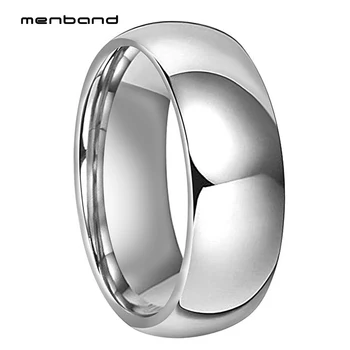 Купольное обручальное кольцо Forever Ring Для мужчин и женщин, вольфрамовое кольцо с высокой полировкой, 6 мм, Комфортная посадка 8 мм