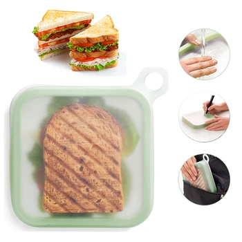Ланч-бокс для сэндвичей, держатель для гамбургеров, стационарный стеллаж, кухонный органайзер, еда, бургер, силиконовый чехол для хранения пончиков, контейнер