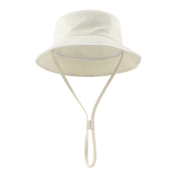 Летняя детская Солнцезащитная шляпа, Детская панама-ведро для девочек, однотонная Уличная Модная Панама, Пляжные кепки, кепка-ведро для маленьких мальчиков