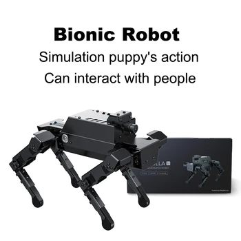Умный Бионический робот Собака Программирование на Python Ai Визуальное распознавание 4G Материнская плата Raspberry Pi DIY Умные игрушки для взрослых и детей